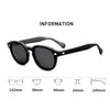 Black Mask Unisex Full Rim Square Acetate Polarized Sunglasses 3846