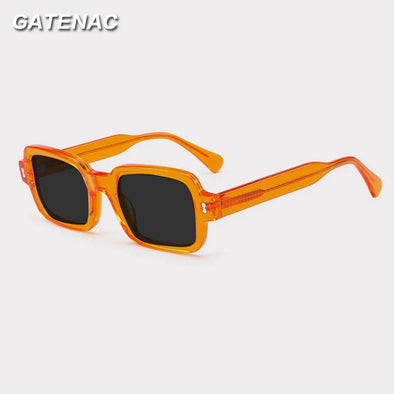 Gatenac Mens Full Rim Square Acetate Sunglasses Gxyj-1179