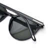Black Mask Men's Full Rim Round Acetate Polarized Sunglasses 5695a