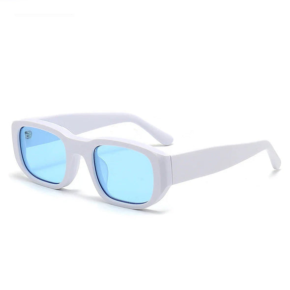 Black Mask Unisex Full Rim Square Acetate Sunglasses 382452