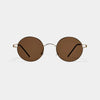 Black Mask Unisex Full Rim Round Screwless Titanium Sunglasses 28609