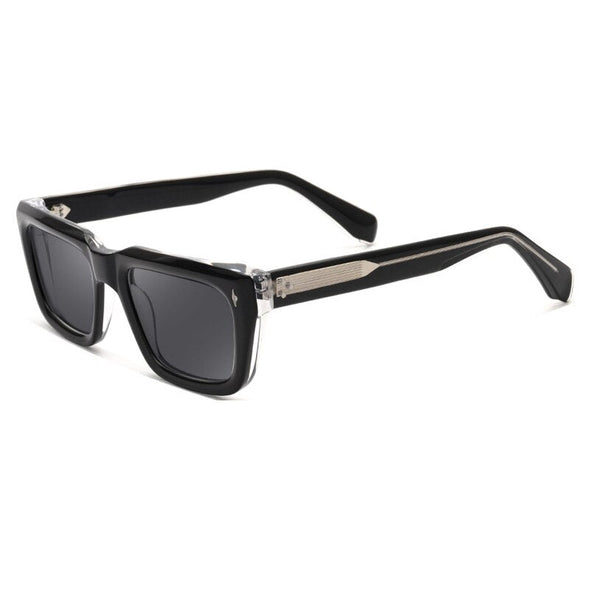 Gatenac Men's Full Rim Square Acetate Frame Polarized Sunglasses Tyj68