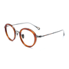 Iryna Retro Round Titanium Eyeglasses Frame