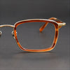 Japanese addition of the same style of Yong GMS-632 tortoiseshell color plate glasses frame square frame handmade titanium frame men's retro glasses frame