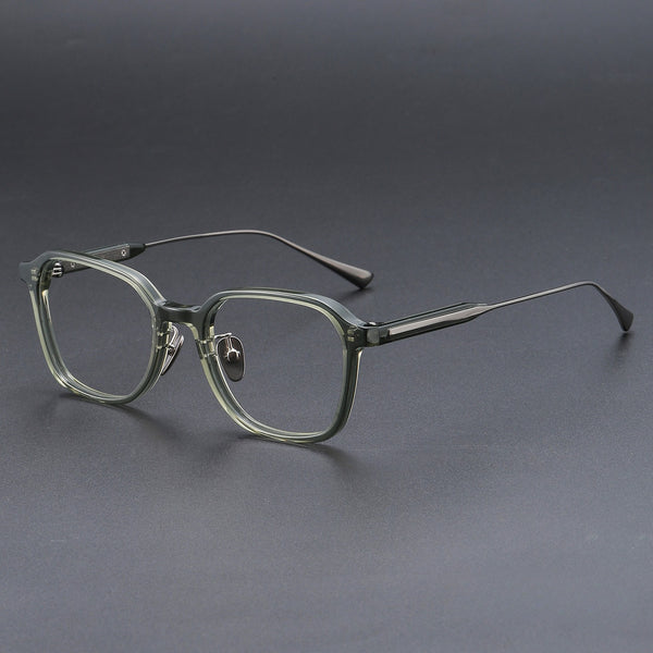 Eddie Classic Square Titanium Glasses Frame