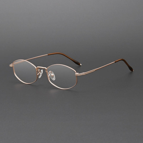 Jeff Titanium Geometric Glasses Frame