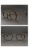 Japanese addition of the same style of Yong GMS-632 tortoiseshell color plate glasses frame square frame handmade titanium frame men's retro glasses frame