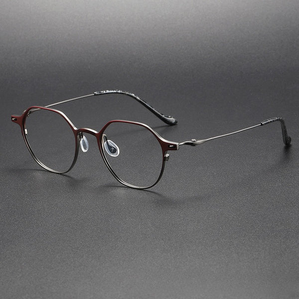 Herb Titanium Vintage Round Eyeglasses Frame