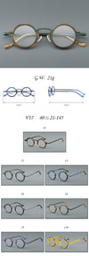 New plate small round frame glasses V17 retro eye frame metal flat light Danyang spot wholesale, can be equipped with reading glasses