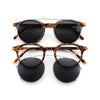 Ashlen TR90 Vintage Eyeglasses Frame With Sunglasses Clips
