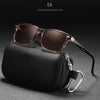 All Matching Square Polarized Sunglasses For Men Women TR90 Material Frame Spring Hinges