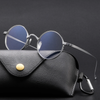 Monroe Titanium Round Glasses Frame