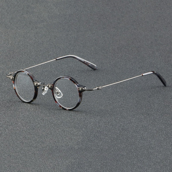 Tatsuo Retro Small Round Acetate Eyeglasses
