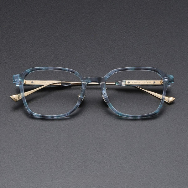Eddie Classic Square Titanium Glasses Frame
