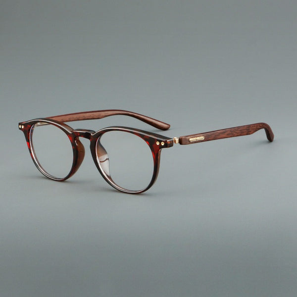 Cross-border retro wood grain leg frame 00363 fashion trend glasses Danyang spot wholesale can be matched with myopia presbyopia