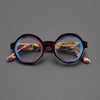 Bates Retro Round Acetate Glasses Frame