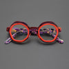 Bates Retro Round Acetate Glasses Frame
