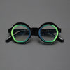 Bates Retro Round Acetate Glasses Frame