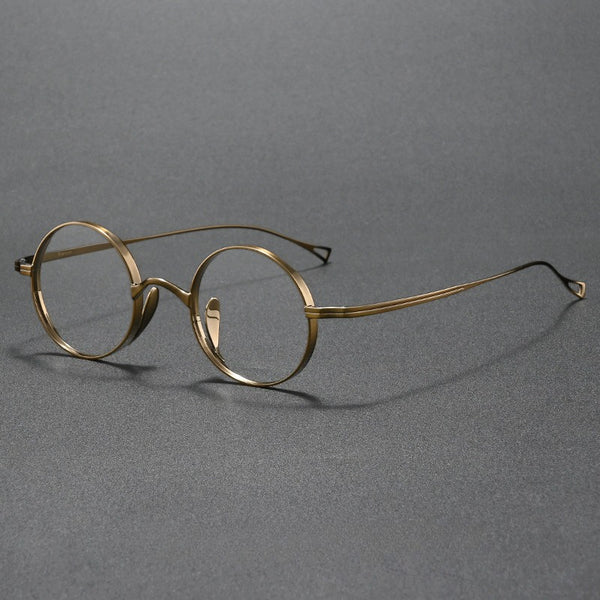 Monroe Titanium Round Glasses Frame