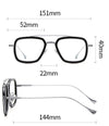 Shang Retro Titanium Square Glasses Frame