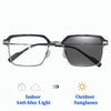 Fashion Men's Progressive Multifocal Anti-blue Light Discoloration Eyebrow Reading Glasses
