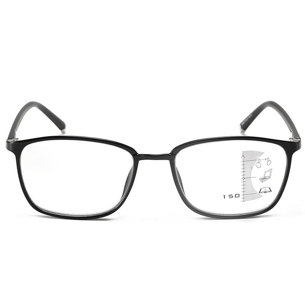 Men's Casual Multi-Focus Photochromic Anti-Blue Light Reading Glasses