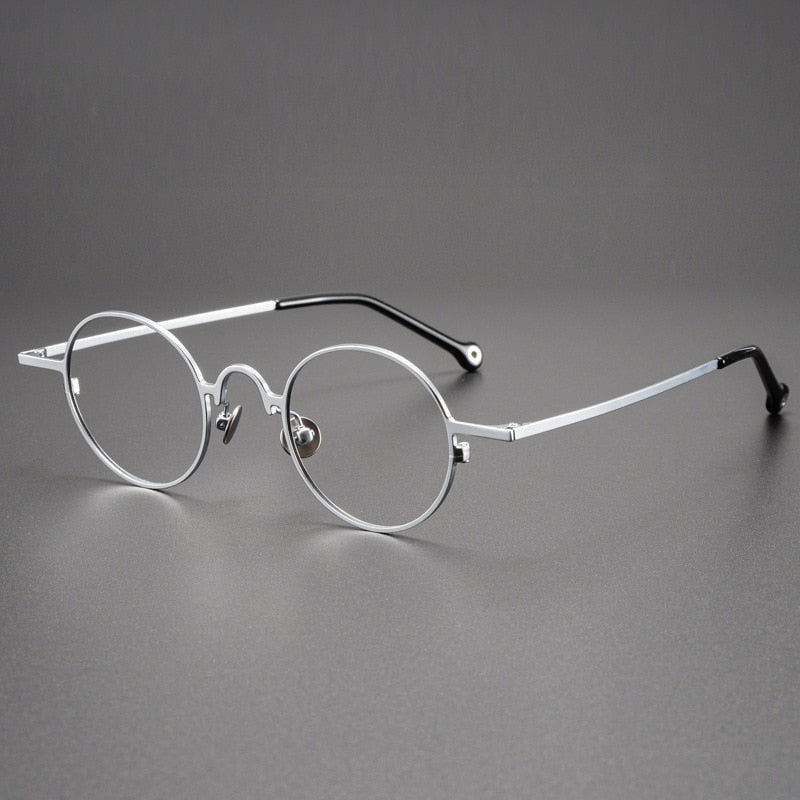 Briar Titanium Vintage Round Eyeglasses Frames – Jollynova