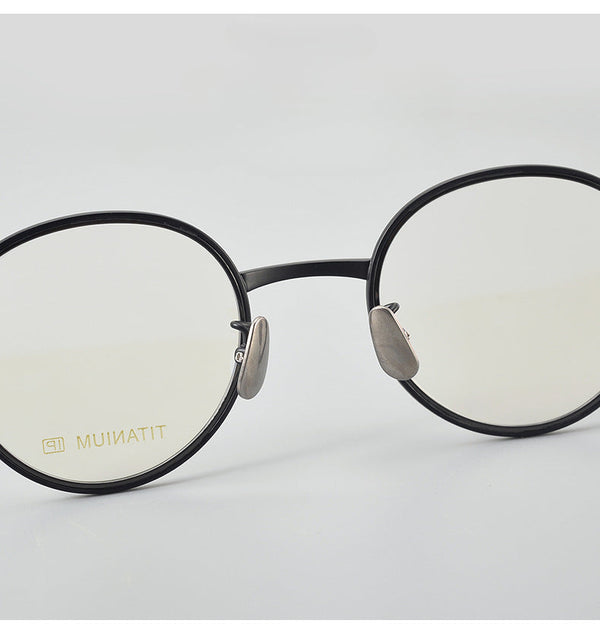 Methone Titanium Vintage Round Eyeglasses Frames