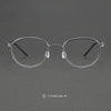 Mamie Vintage Titanium Oval Glasses Frame