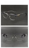 Shenzhen eyebrow glasses frame male Croxing same plate glasses 81086 fashionable large frame pure titanium glasses frame female