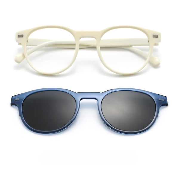 Cox Acetate Alloy Glasses Frame With Magnetic Sunglasses Clips