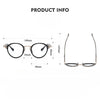 Tripi Titanium Vintage Round Eyeglasses Frame