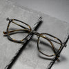 Larkin Retro Titanium Square Glasses Frame