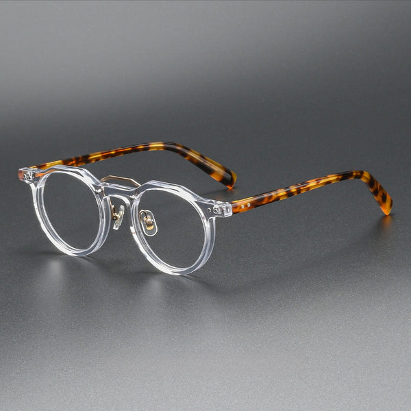 Ron Retro Round Acetate Glasses Frame