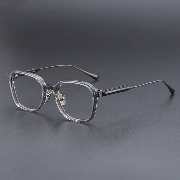 Eddie Classic Square Titanium Glasses Frame