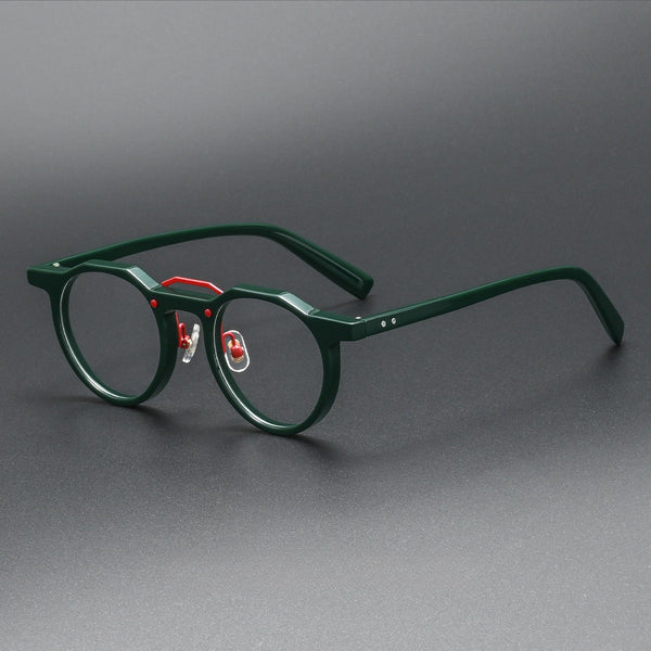 Ron Retro Round Acetate Glasses Frame