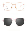 New Titanium Glasses Frame With Magnetic Sunglasses Clips