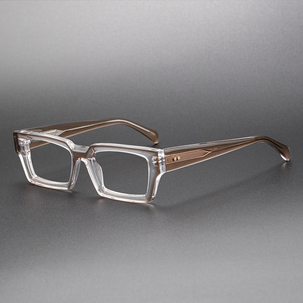 Piller Retro Rectangle Acetate Glasses Frame