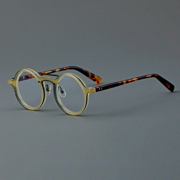 Van Vintage Round Acetate Optical Glasses Frame