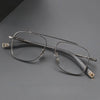 Kaspi Retro Titanium Square Glasses Frame