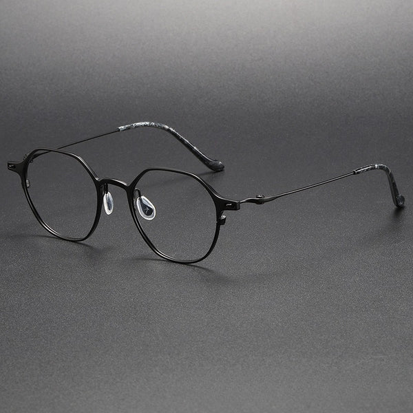 Herb Titanium Vintage Round Eyeglasses Frame