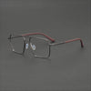 Odell Double-bridge Aviator Titanium Eyeglasses Frame