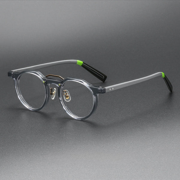 Ron Retro Round Acetate Glasses Frame