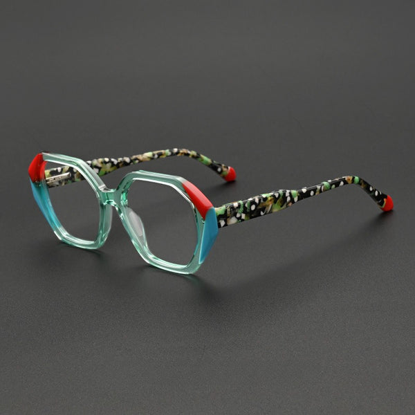 Eaddy Retro Geometric Acetate Eyeglasses Frame