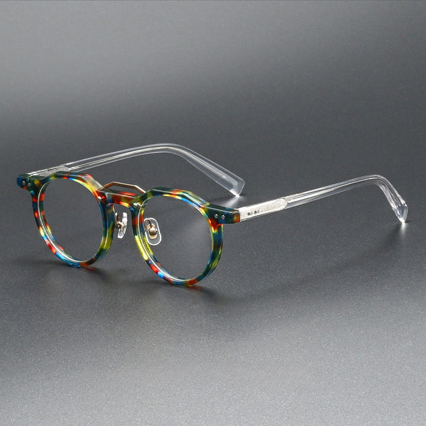 Ron Retro Round Acetate Glasses Frame