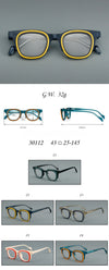 New retro plate glasses 30112 fashion spell material frame Danyang spot wholesale can be matched with myopia presbyopia