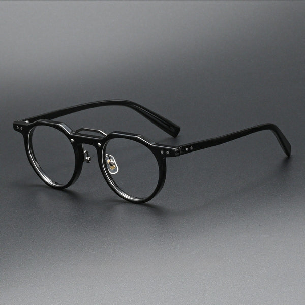 Ron Retro Round Acetate Glasses Frame