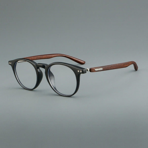 Cross-border retro wood grain leg frame 00363 fashion trend glasses Danyang spot wholesale can be matched with myopia presbyopia