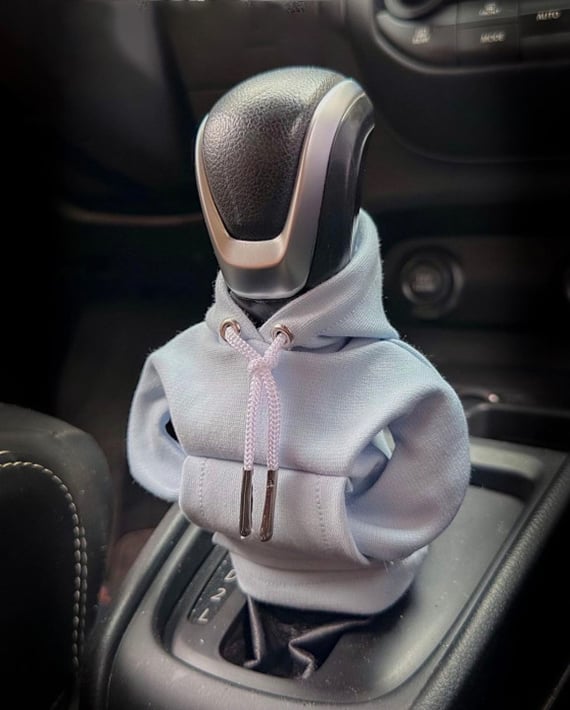 Shifter Hoodie, Gear Knob Hoodie Car Accessories, Shipping from USA, Funny  Gear Shifter Knob Cover, Shifter Cover, Funny Gift, Mini Hoodies (Gray)