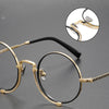 Kadir Titanium Vintage Round Eyeglasses Frames